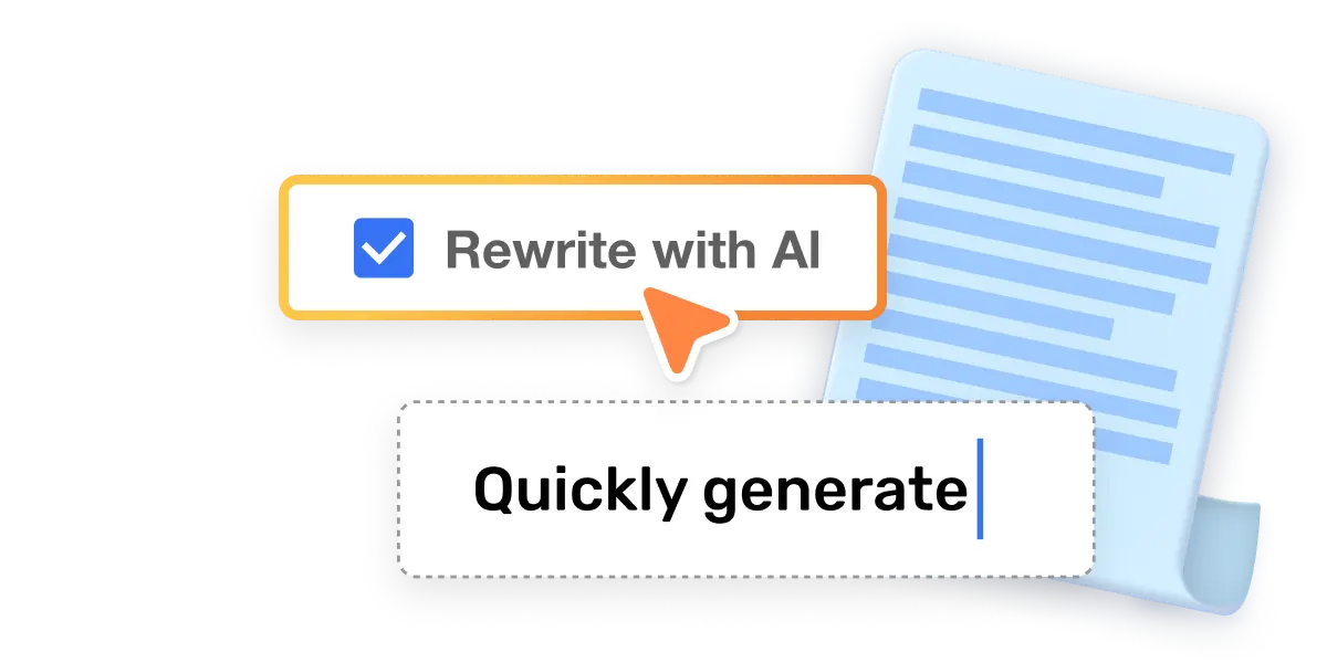 Rewrite with AI button highlighted to enhance scripts for text to video conversion on Visla platform.